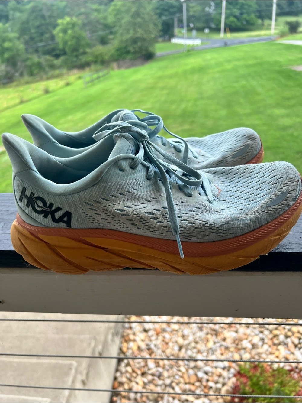Hoka Clifton 8 Running Shoes. Good condition and from a smoke feee home.